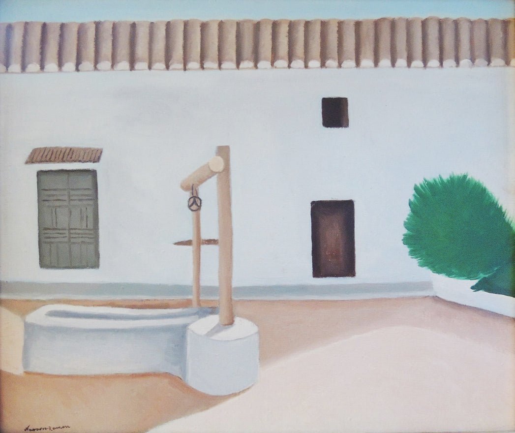 cuadro original de vendor Juan Navarro Ramón - La ventana de Don Quijote arte contemporáneo en Gaudifond