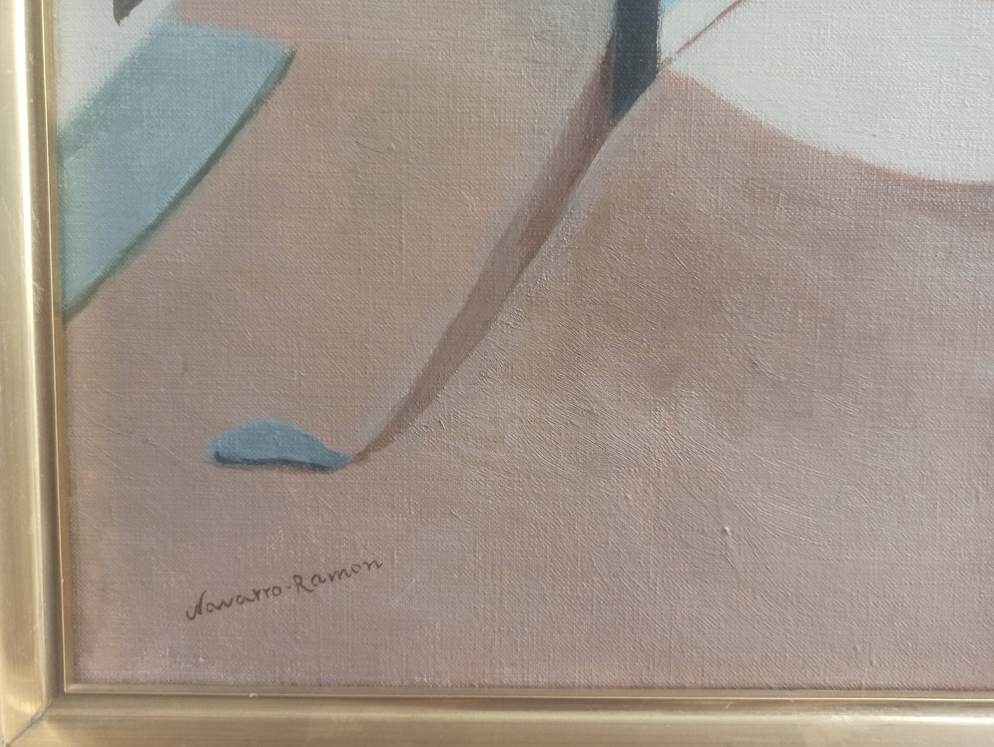 cuadro original de vendor Juan Navarro Ramón - Mujer con Burro arte contemporáneo en Gaudifond