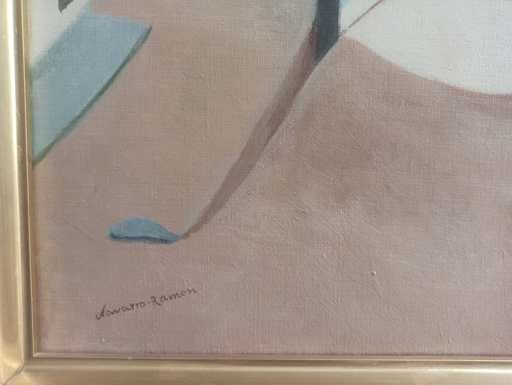 cuadro original de vendor Juan Navarro Ramón - Mujer con Burro arte contemporáneo en Gaudifond