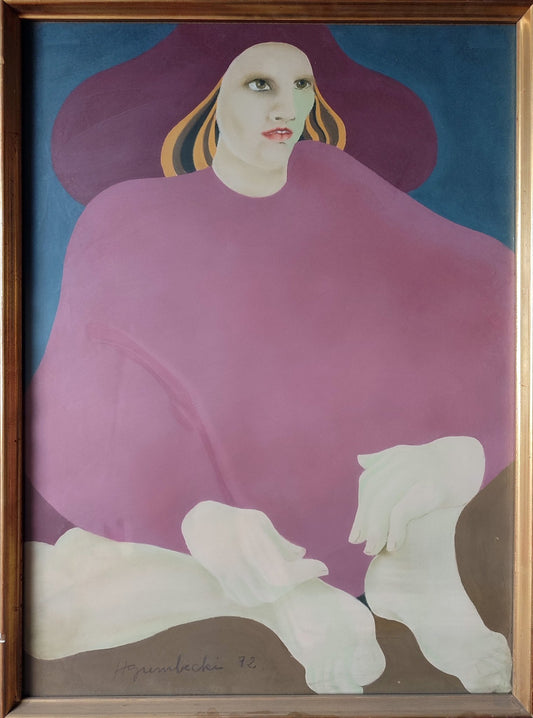 cuadro original de vendor Maria Helena Grembecki - Mujer sentada arte contemporáneo en Gaudifond