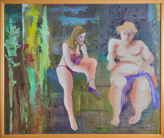 cuadro original de vendor Sonja Sananes - Dos mujeres arte contemporáneo en Gaudifond