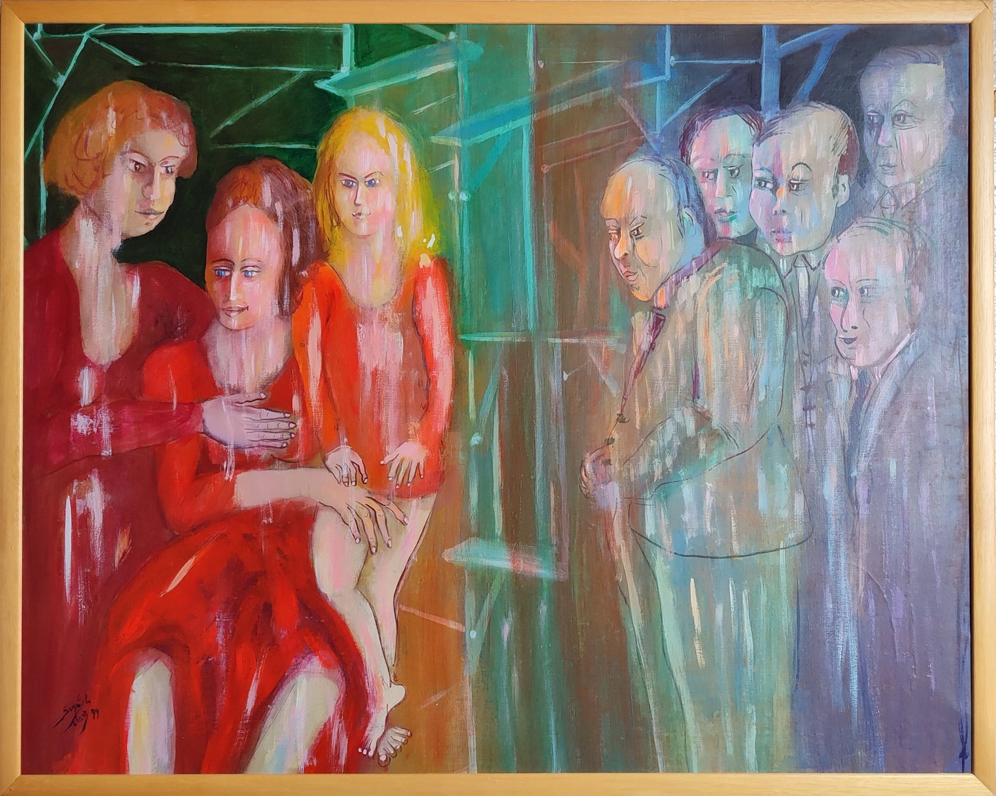 cuadro original de vendor Sonja Sananes - En el circo arte contemporáneo en Gaudifond