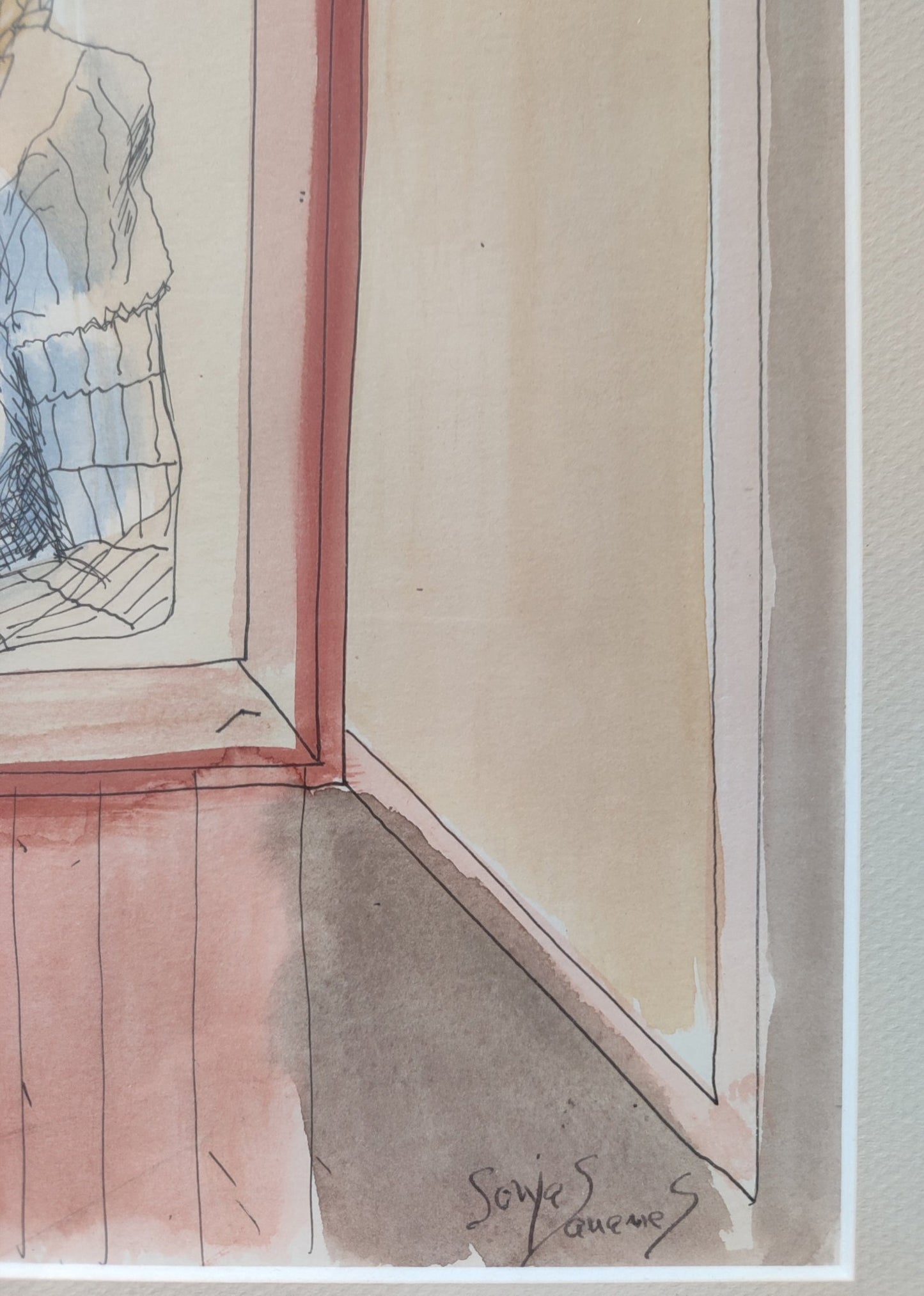 cuadro original de vendor Sonja Sananes - En la ventana arte contemporáneo en Gaudifond
