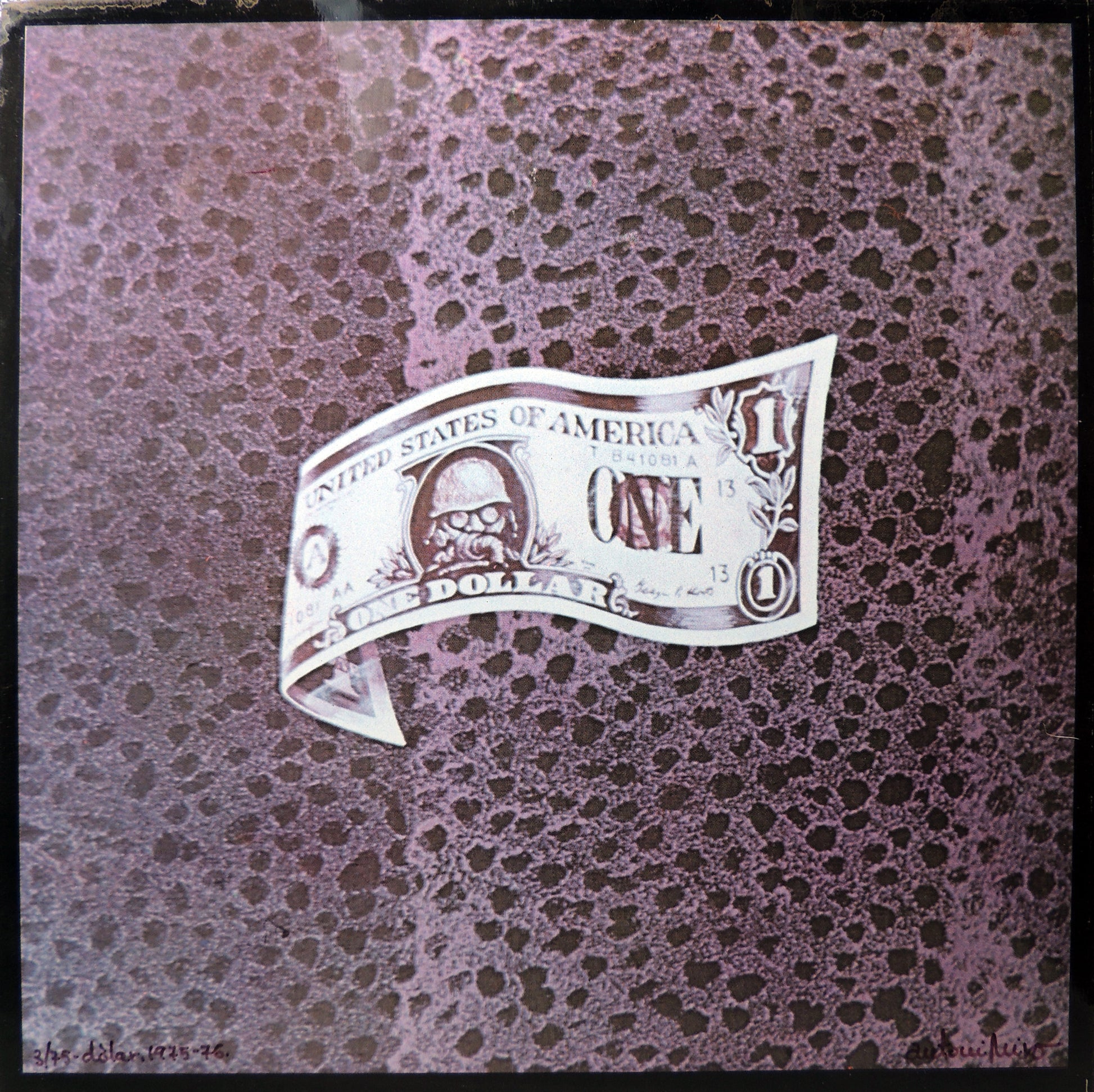 Impresión sobre plancha metálica edición limitada arte contemporáneo Antoni Miró Dólar Gaudifond