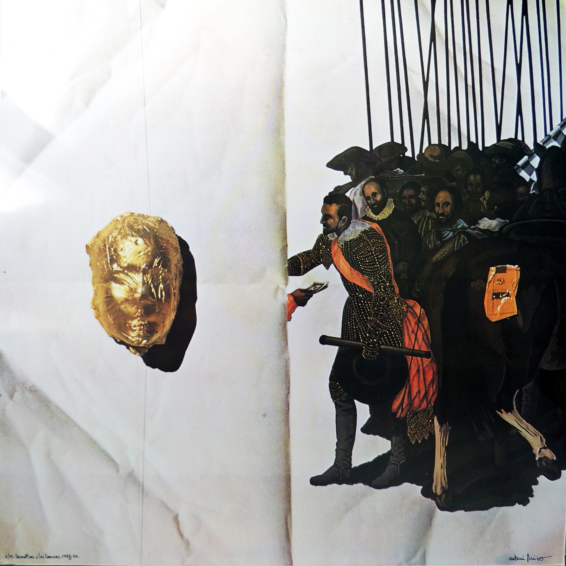 Impresión sobre plancha metálica edición limitada arte contemporáneo Antoni Miró Nosaltes i les llances Gaudifond