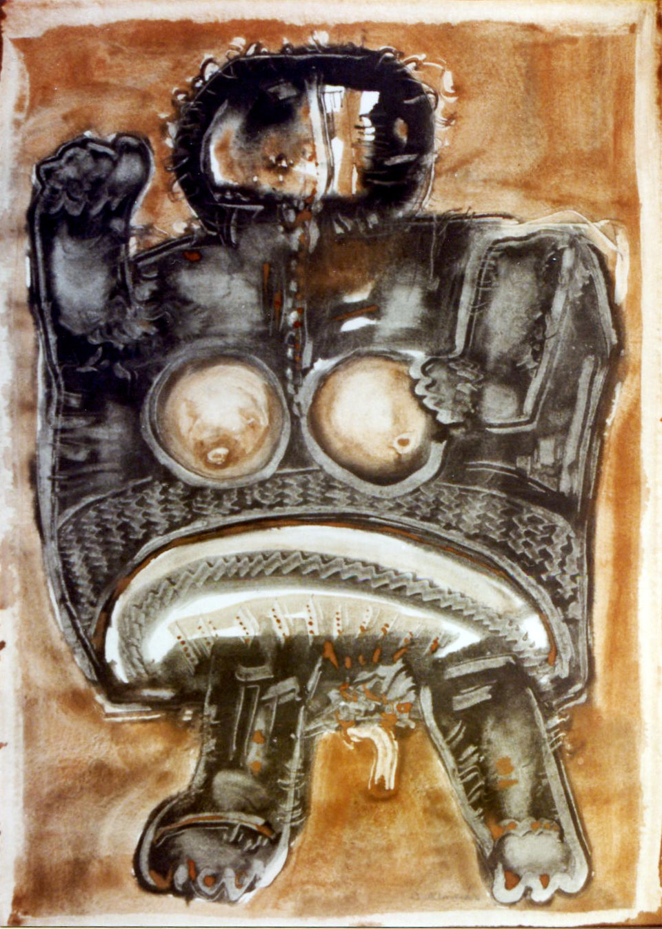 Dibujo abstracto Agustín Alamán Hiroshima D-2 Gaudifond
