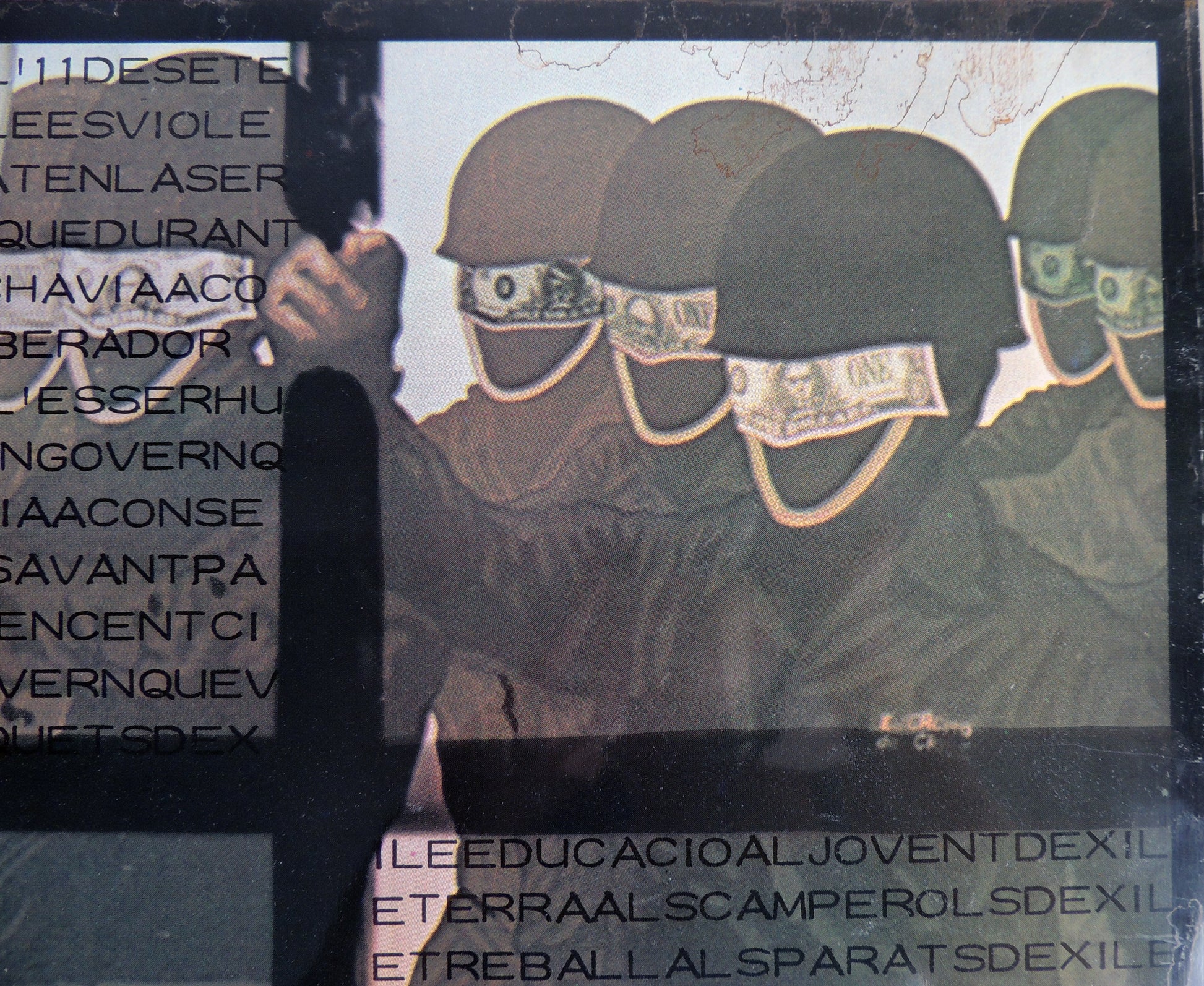 Impresión sobre plancha metálica edición limitada arte contemporáneo Antoni Miró Chile detalle soldado Gaudifond