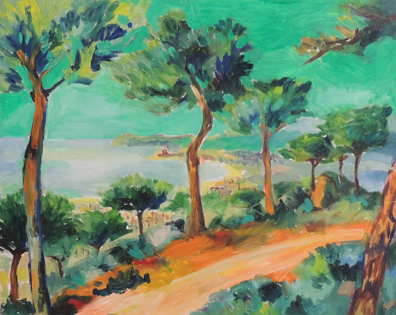 Enric Pascó Paisatge del Maresme cuadro paisaje