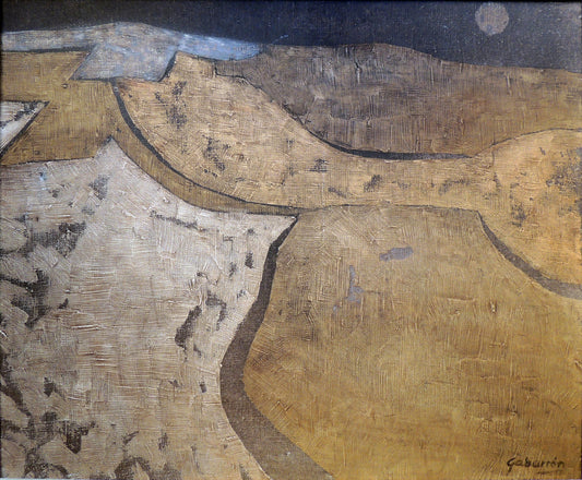 Cristóbal Gabarrón obra abstracta paisaje árido Gaudifond