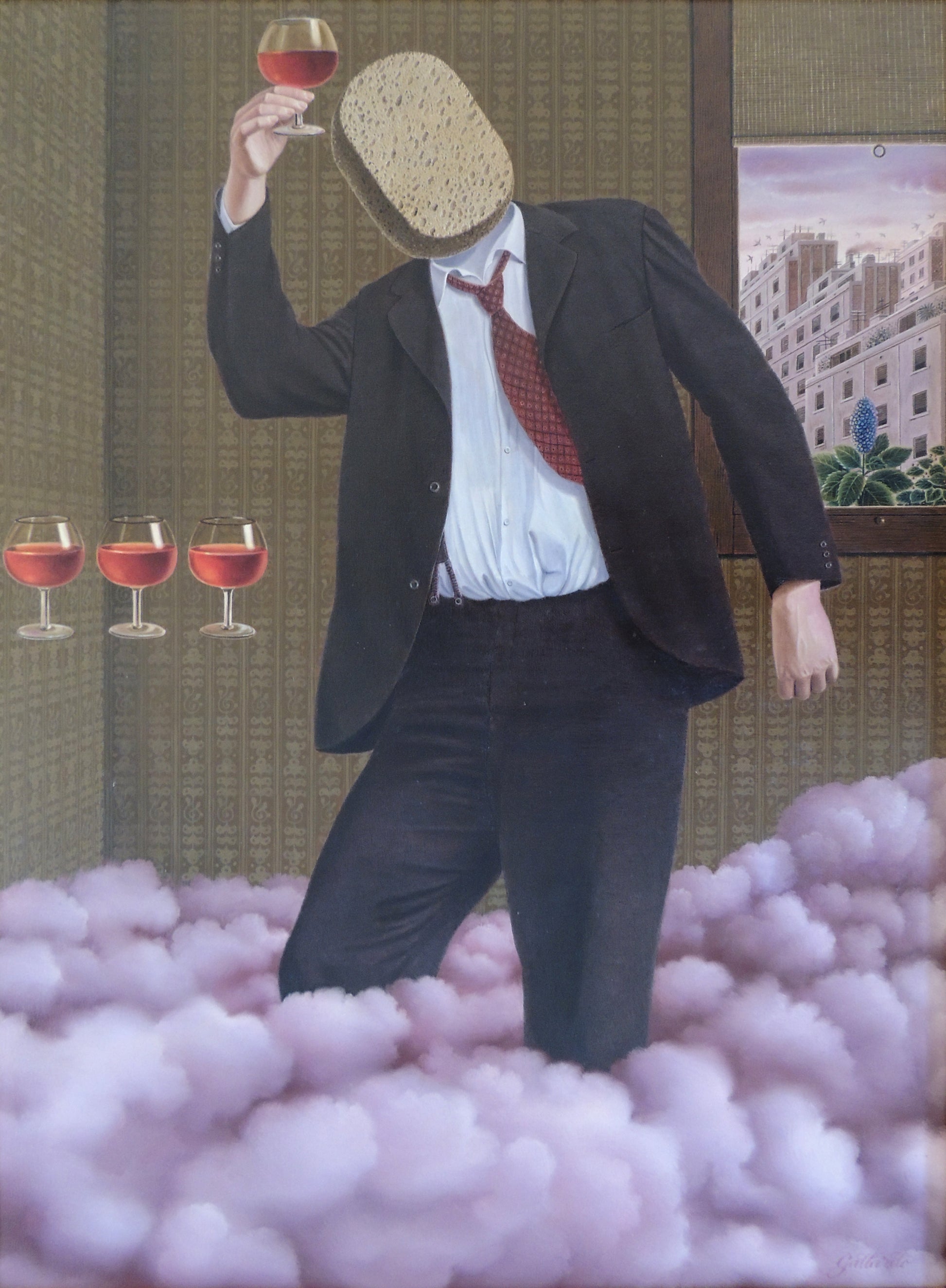 Gervasio Gallardo cuadro surrealista el invitado Gaudifond