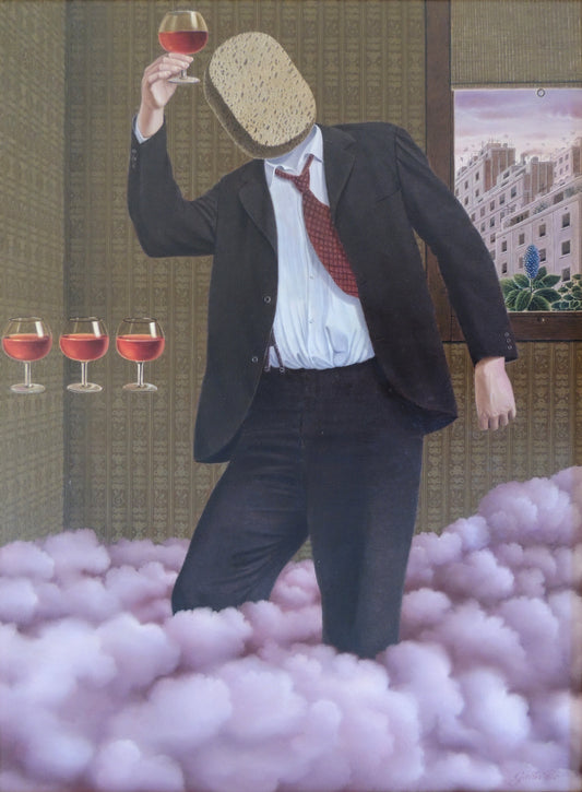 Gervasio Gallardo cuadro surrealista el invitado Gaudifond
