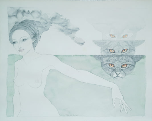 Gonzalo Morales - Doncella con gato 5