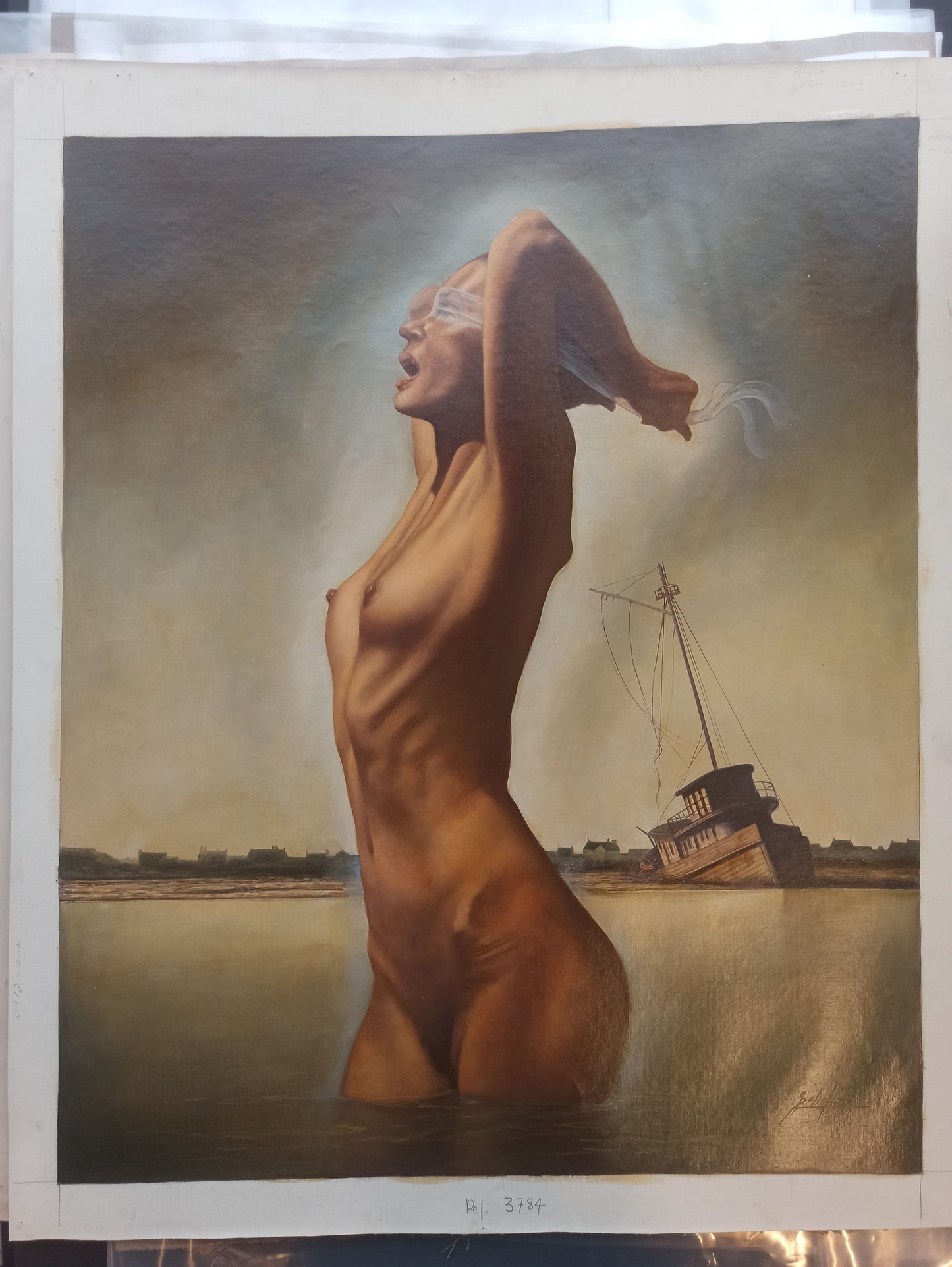 Gregorio Sabillón - Baño azul