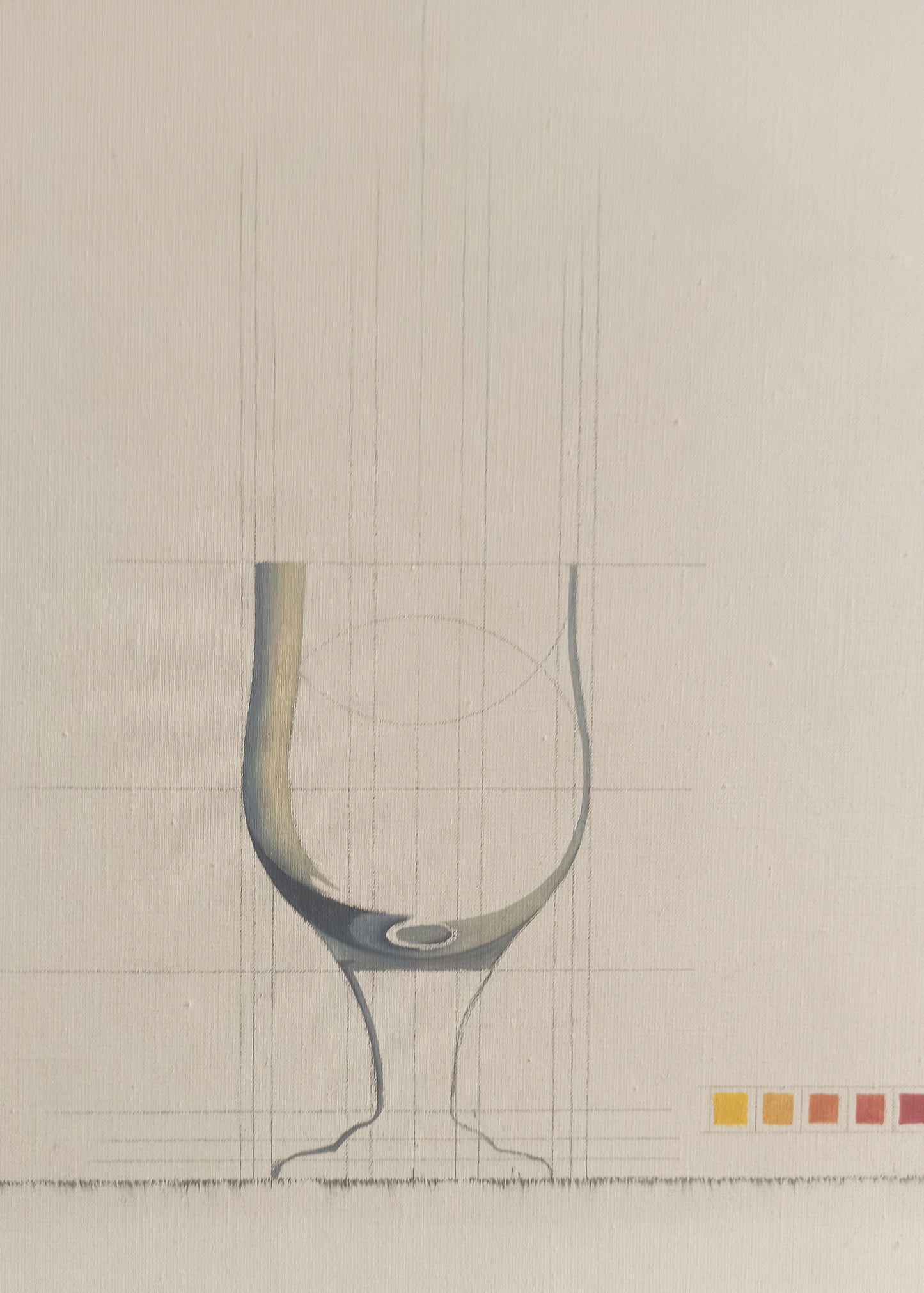 Hernández Pijuán cuadro abstracto Gaudifond detalle copa