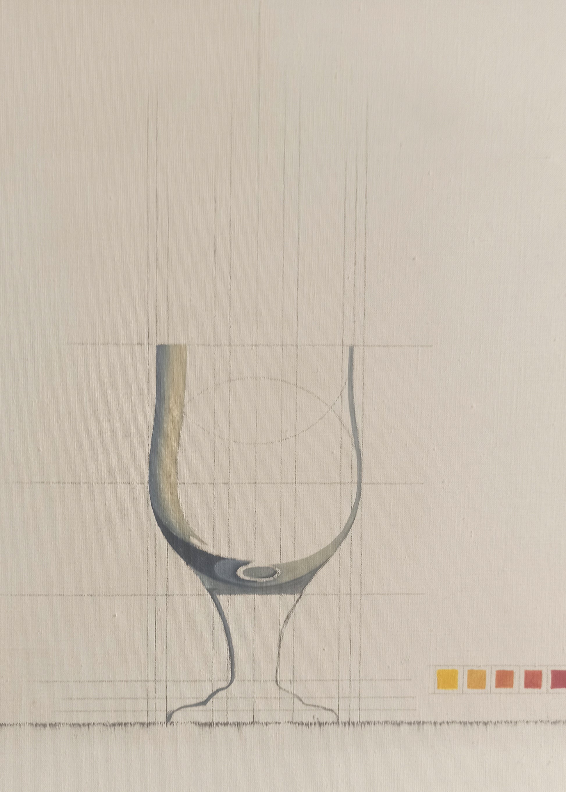 Hernández Pijuán cuadro abstracto Gaudifond detalle copa