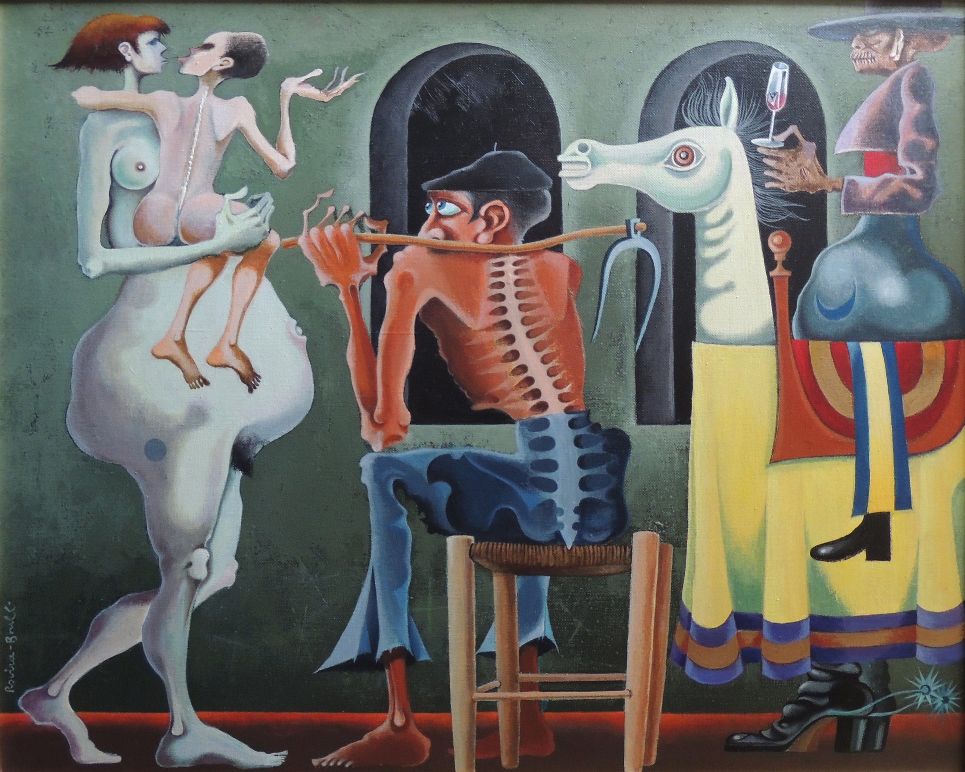 Josep Maria Rovira Brull Cuadro surrealista Esmerlits Gaudifond