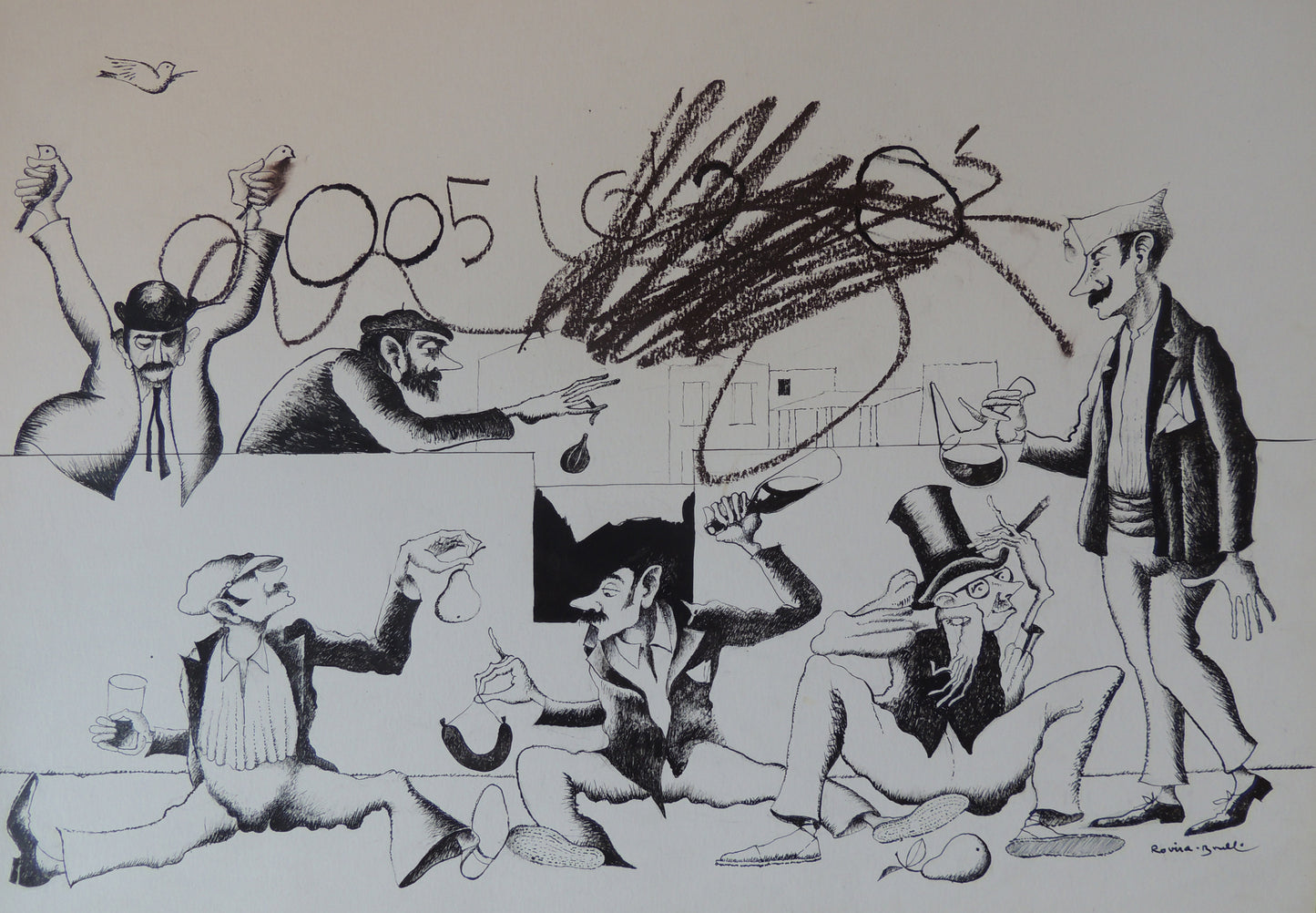 Josep Maria Rovira-Brull - Ocells, figa, pera, botifarra