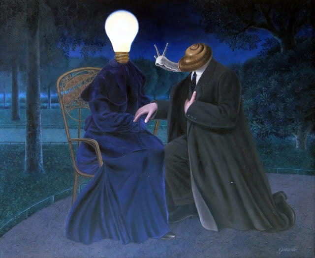 Gervasio Gallardo cuadro surrealista Siempre Ella Gaudifond
