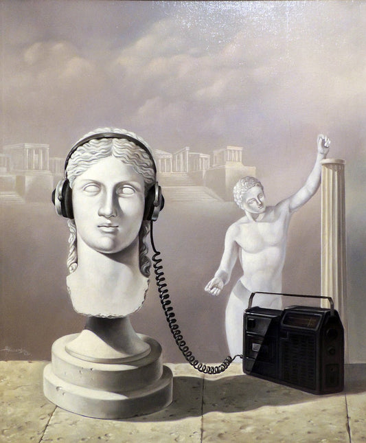cuadro original de vendor Alberto Pancorbo - Melodias de hoy para la Grecia de ayer arte contemporáneo en Gaudifond