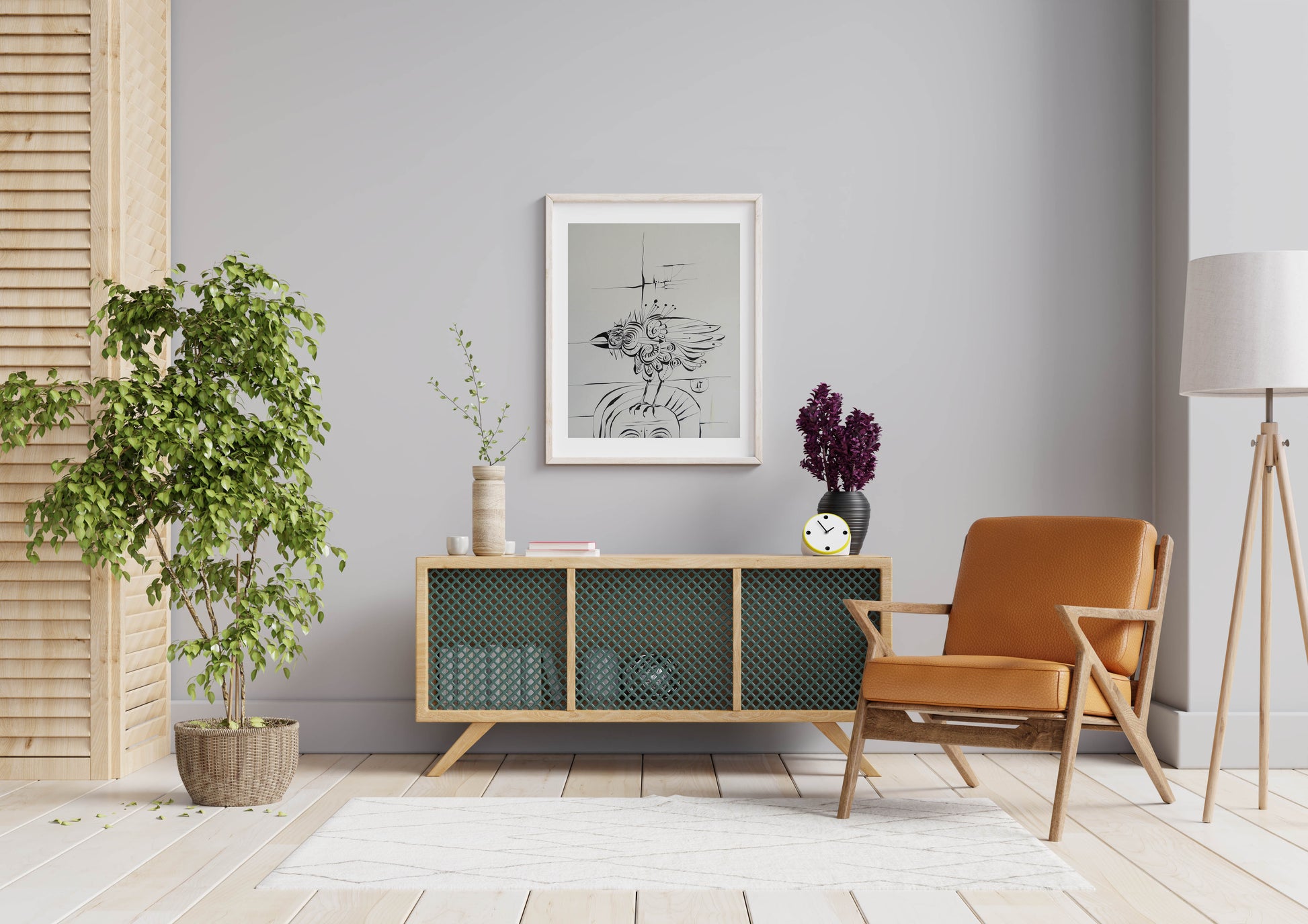 Decoración con arte Dibujo a tinta Eduard Alcoy Pluma 9 Gaudifond 