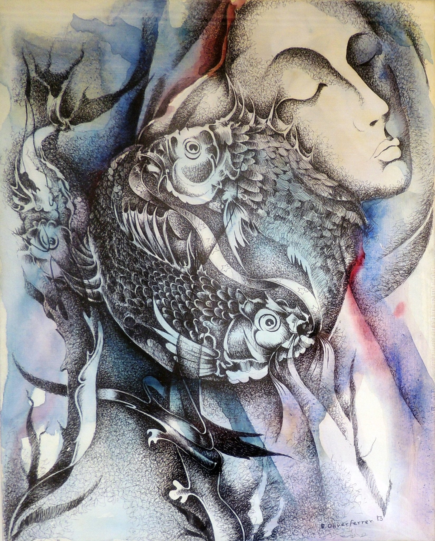 cuadro original de vendor Alfons Oliver Ferrer - Retrato vegetal arte contemporáneo en Gaudifond