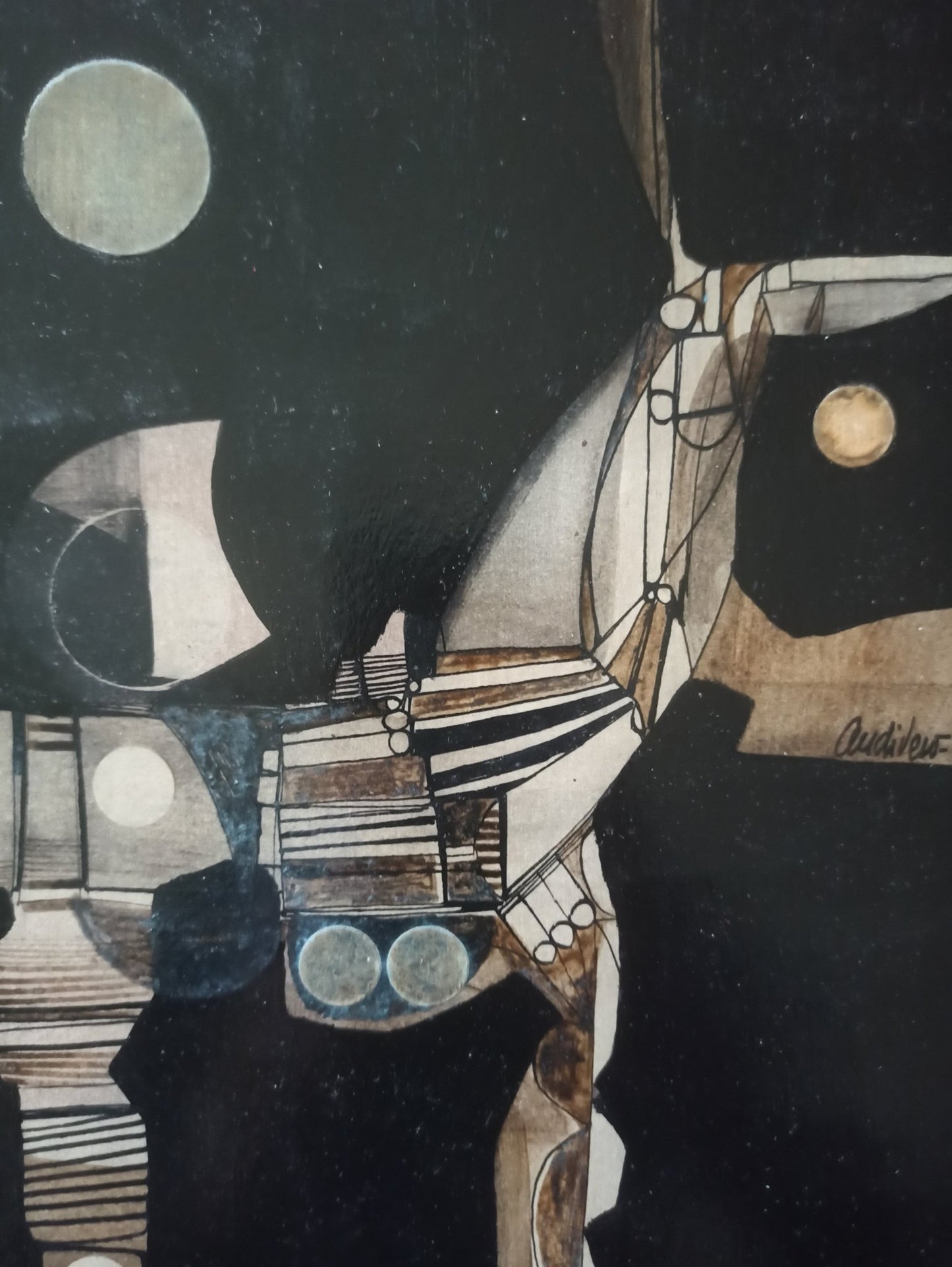 cuadro original de vendor Antonio Andivero - El tiempo arte contemporáneo en Gaudifond