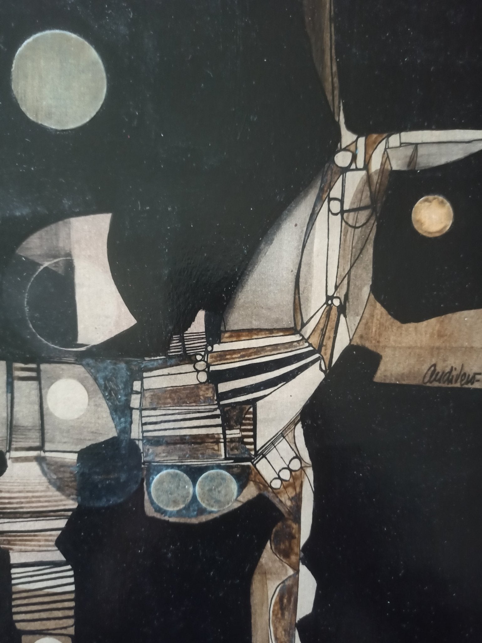 cuadro original de vendor Antonio Andivero - El tiempo arte contemporáneo en Gaudifond