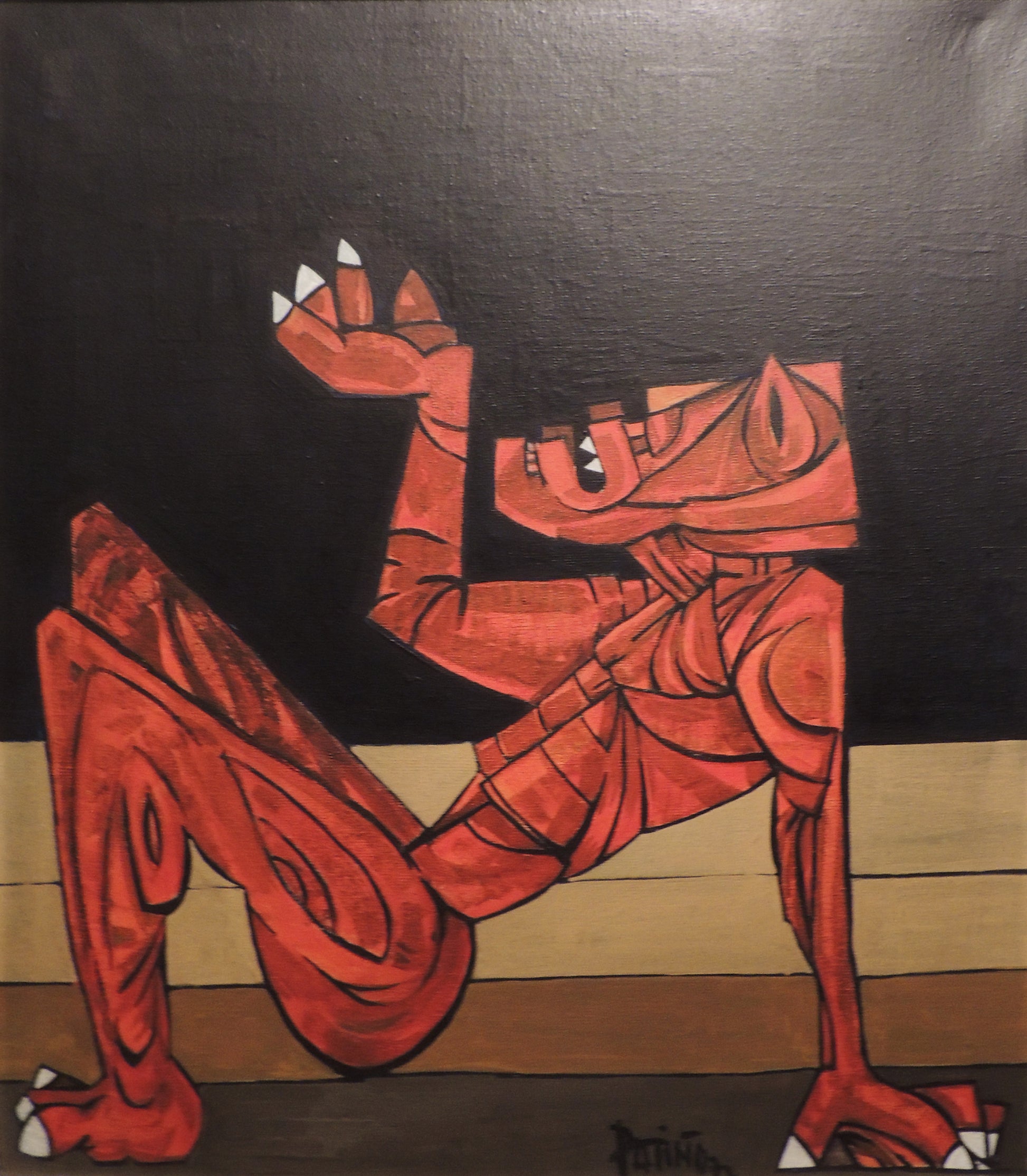 Antonio Patiño cuadro surrealista Hombre doliente Gaudifond