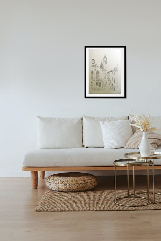 cuadro original de vendor Aurora Altisent - Calle de la Catedral arte contemporáneo en Gaudifond