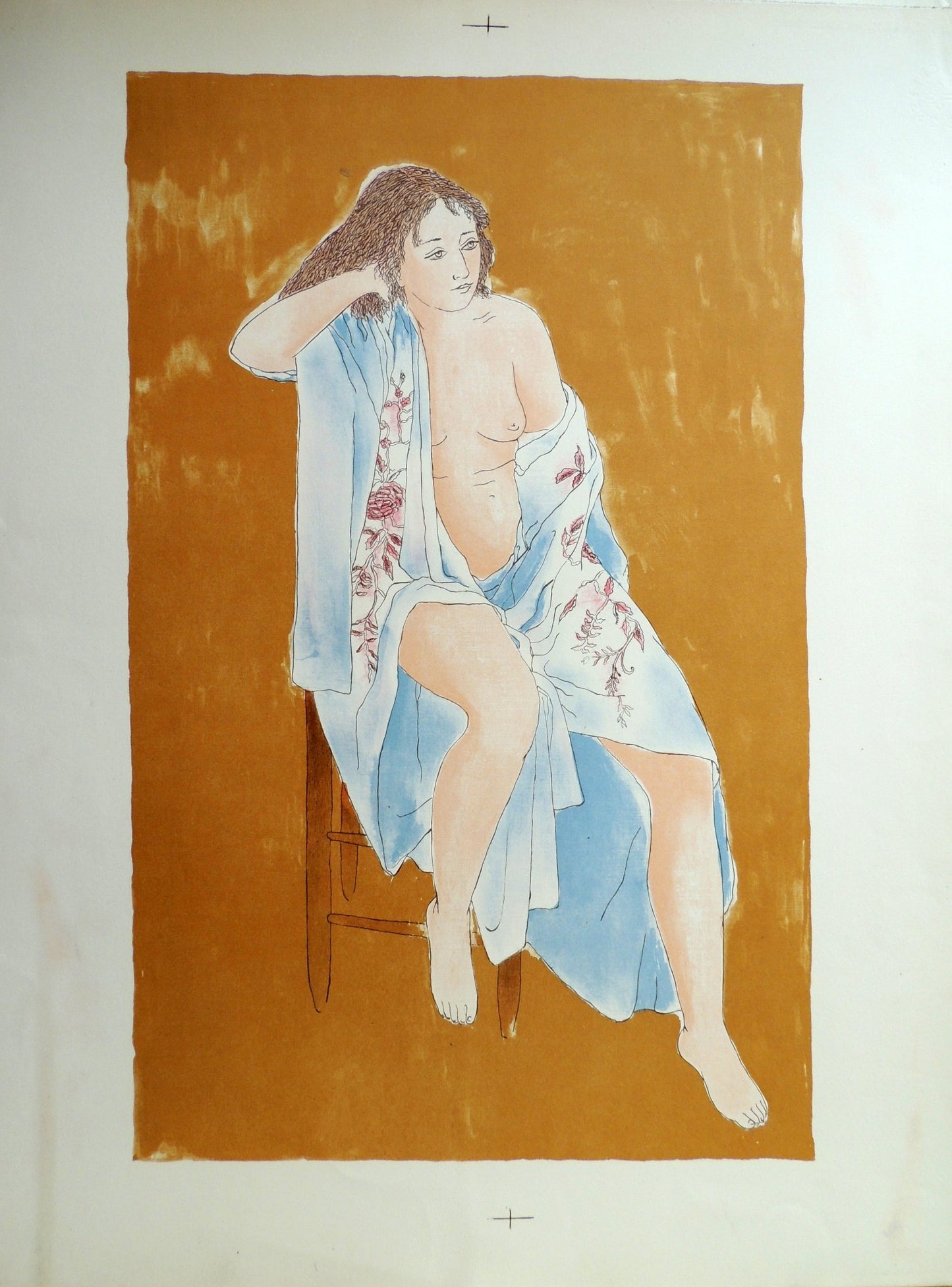 cuadro original de vendor Aurora Altisent - Desnudo sentado arte contemporáneo en Gaudifond