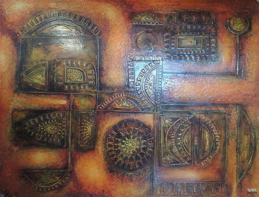 cuadro original de vendor Carlos Ferreyra - Ira de los Dioses I arte contemporáneo en Gaudifond