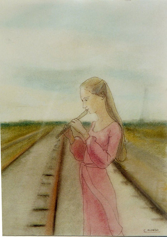 cuadro original de vendor Cristina Alonso - Adolescente arte contemporáneo en Gaudifond