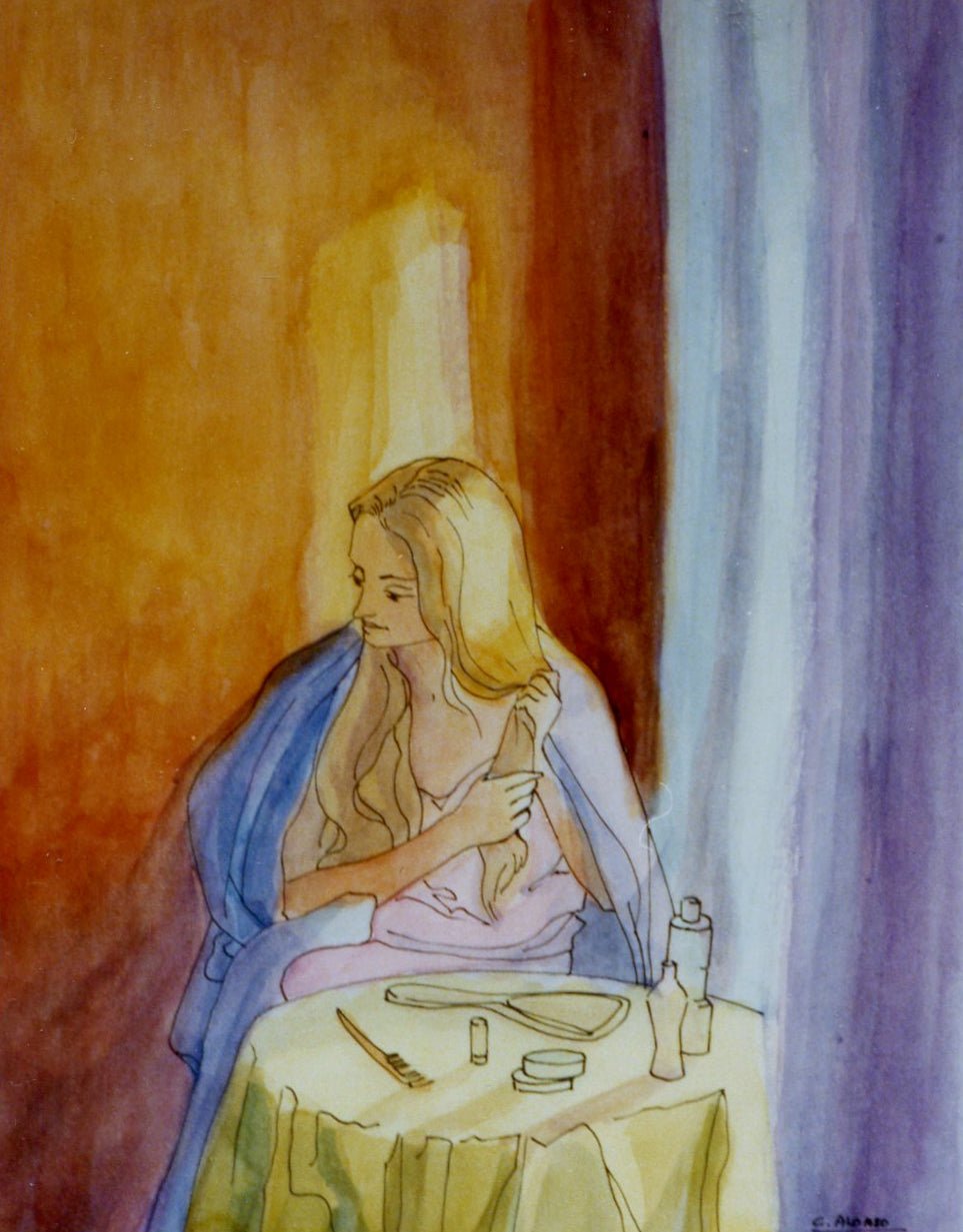cuadro original de vendor Cristina Alonso - La toilette arte contemporáneo en Gaudifond