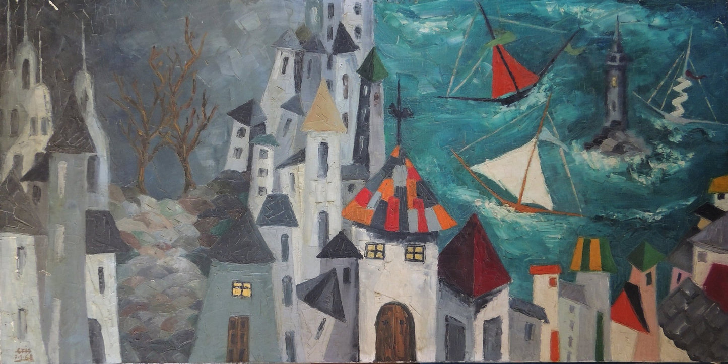 cuadro original de vendor Cristina Alonso - Tierra y mar arte contemporáneo en Gaudifond