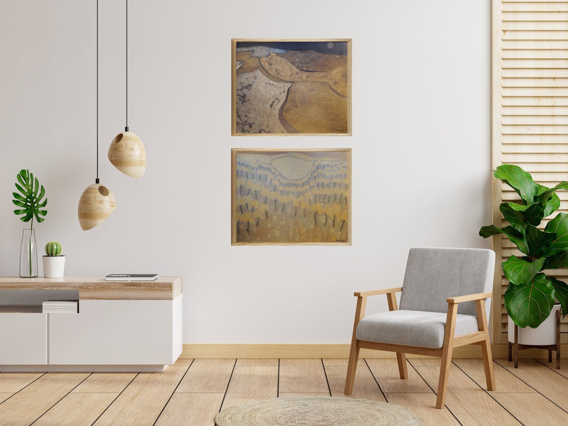 cuadro original de vendor Cristóbal Gabarrón - Árboles y viñas arte contemporáneo en Gaudifond