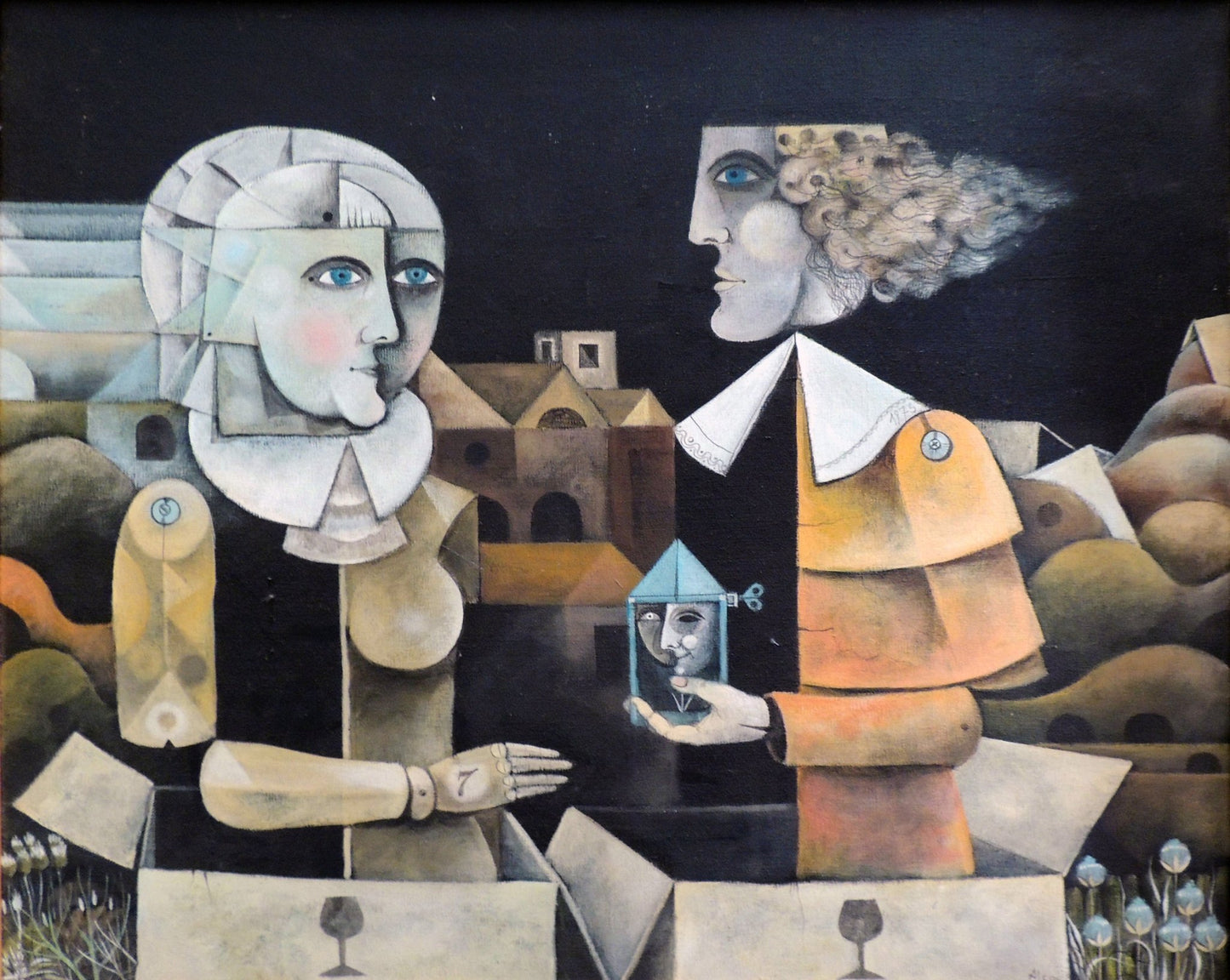 cuadro original de vendor Eduard Alcoy - Conversa arte contemporáneo en Gaudifond