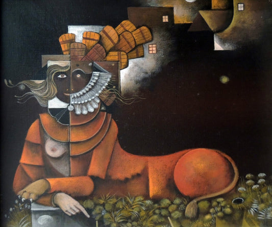cuadro original de vendor Eduard Alcoy - Esfinge arte contemporáneo en Gaudifond