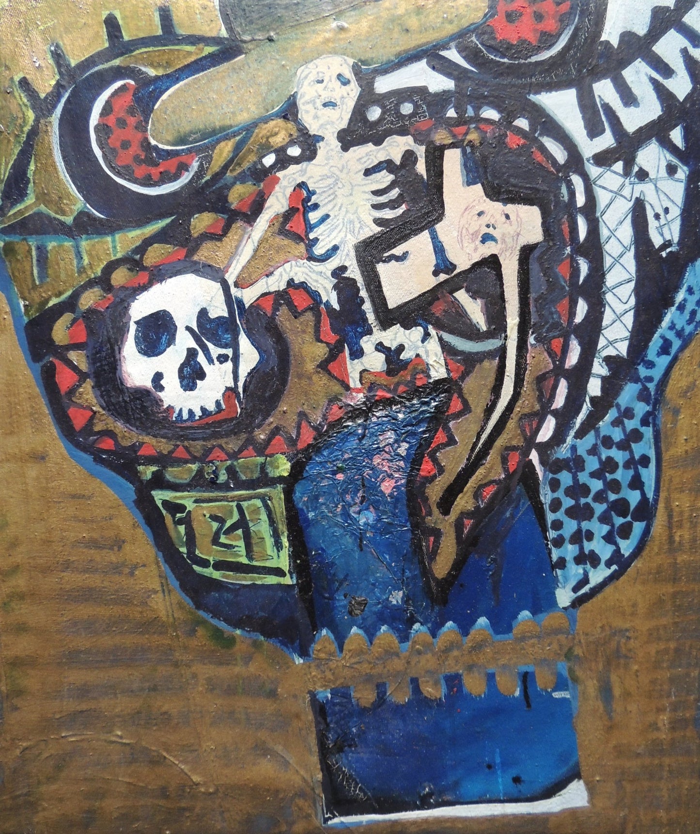 cuadro original de vendor Elena Gastón - La muerte tenía un precio arte contemporáneo en Gaudifond