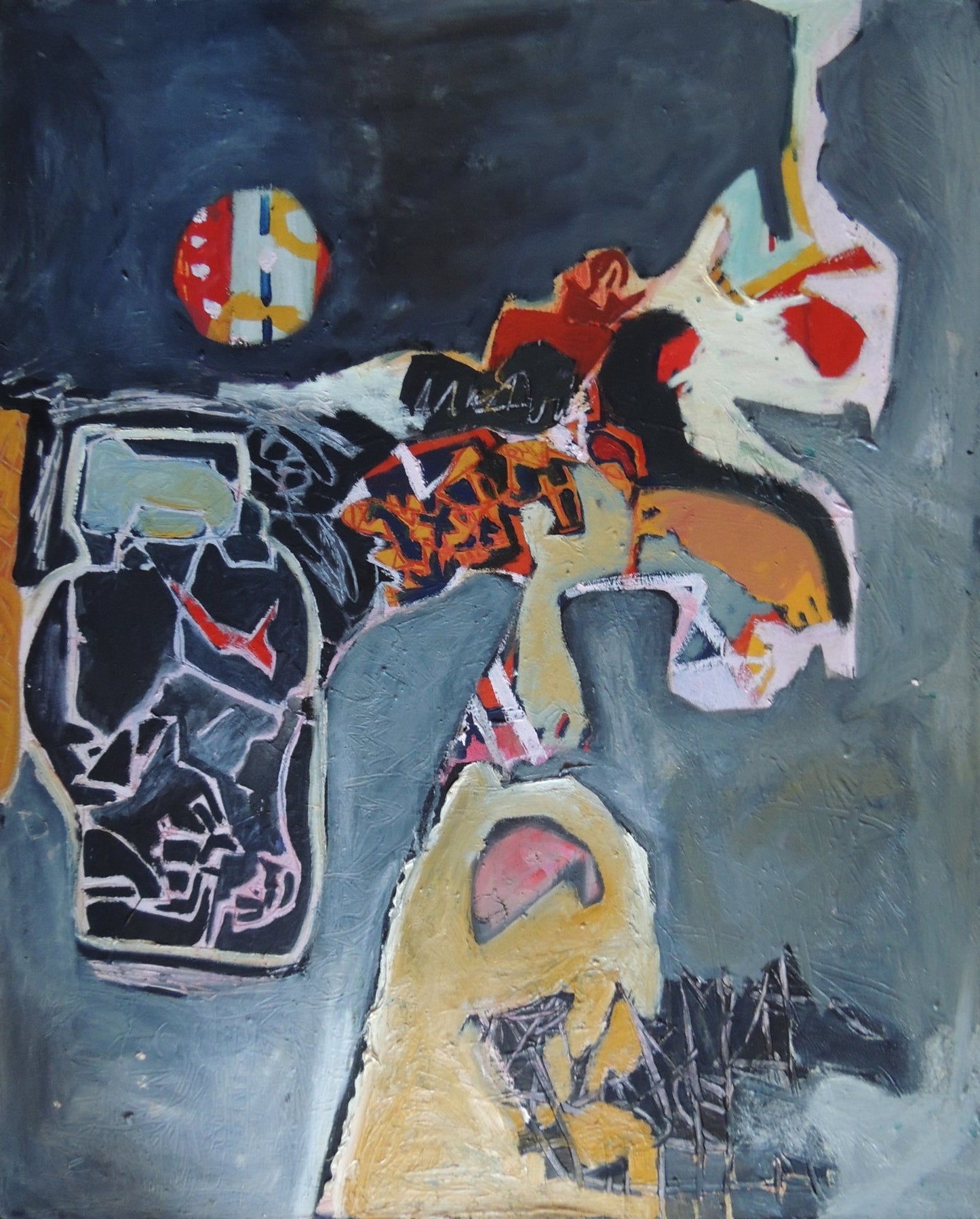 cuadro original de vendor Elena Gastón - Viaje a Swedenbourgh en escafandra arte contemporáneo en Gaudifond