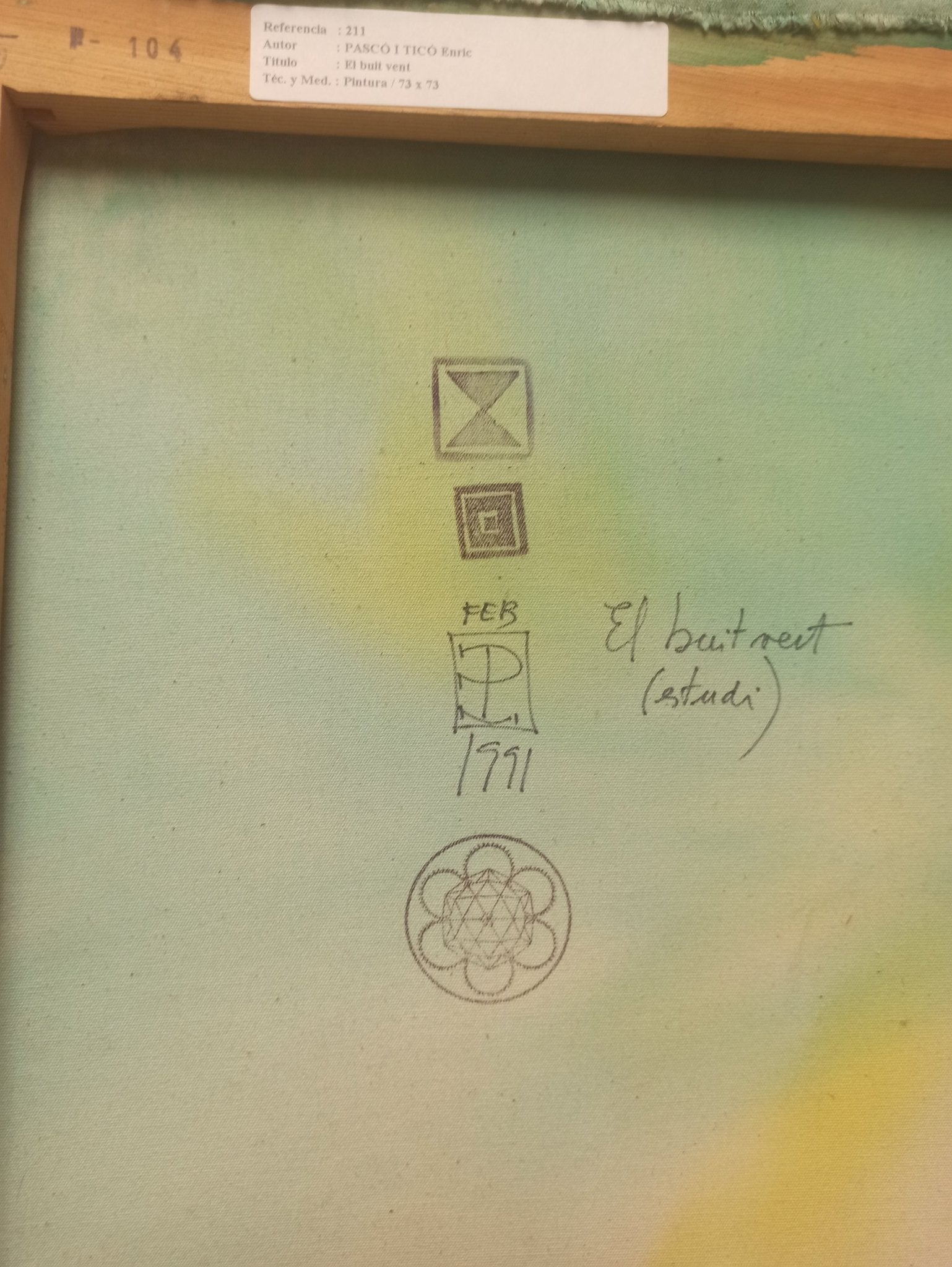 cuadro original de vendor Enric Pascó i Ticó - El bult vent arte contemporáneo en Gaudifond