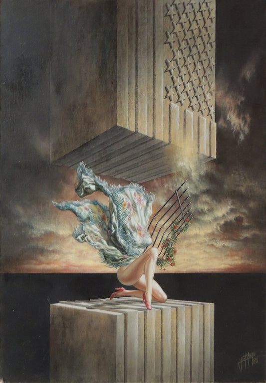 cuadro original de vendor Enrique Nieto - El triunfo de la cultura arte contemporáneo en Gaudifond