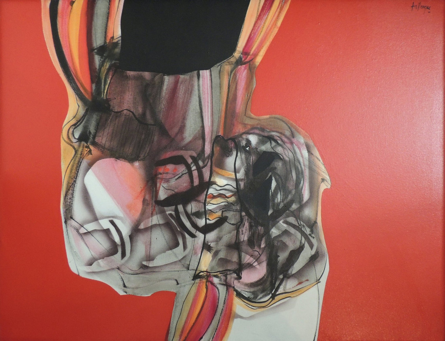 cuadro original de Enrique Trullenque - N. 5. arte contemporáneo en Gaudifond, colores intensos, rojos