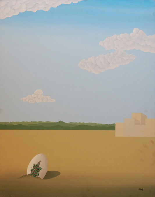cuadro original de vendor Francesc Calvet - El nacimiento de la primavera arte contemporáneo en Gaudifond