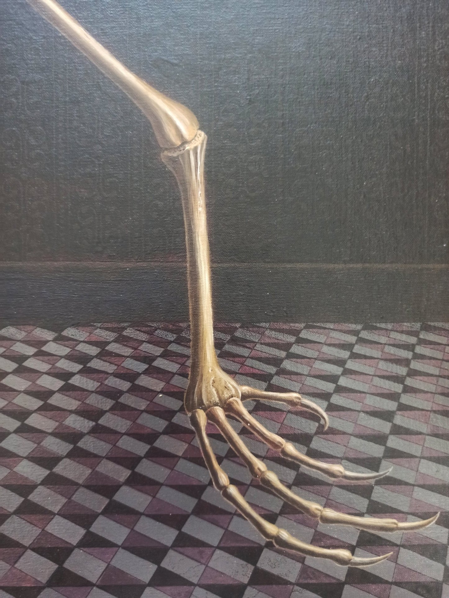 cuadro original de vendor Gervasio Gallardo - El pavo real arte contemporáneo en Gaudifond