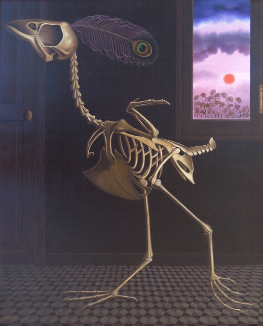Gervasio Gallardo cuadro surrealista El Pavo Real Gaudifond