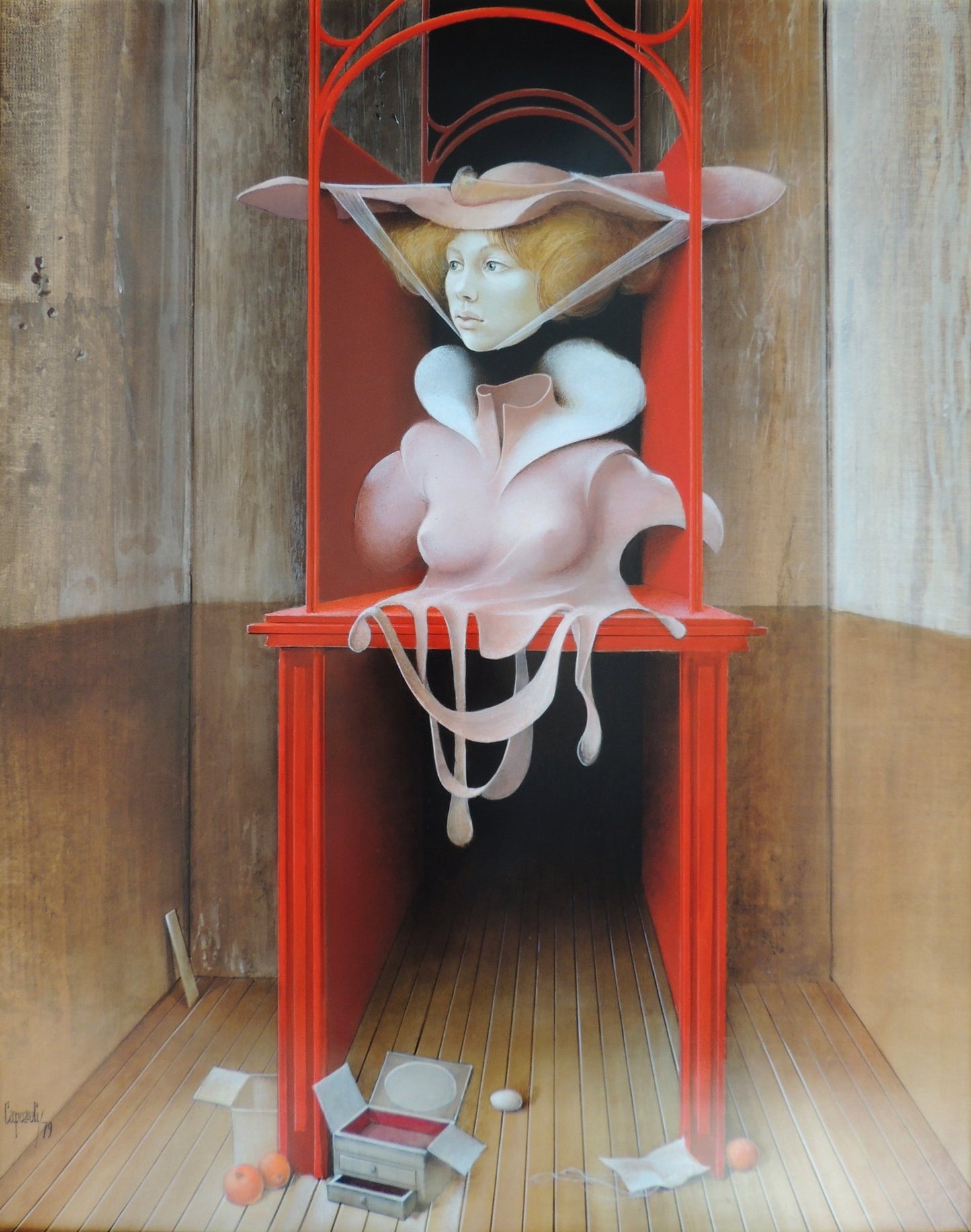 Glauco Capozzoli - Figure with three oranges