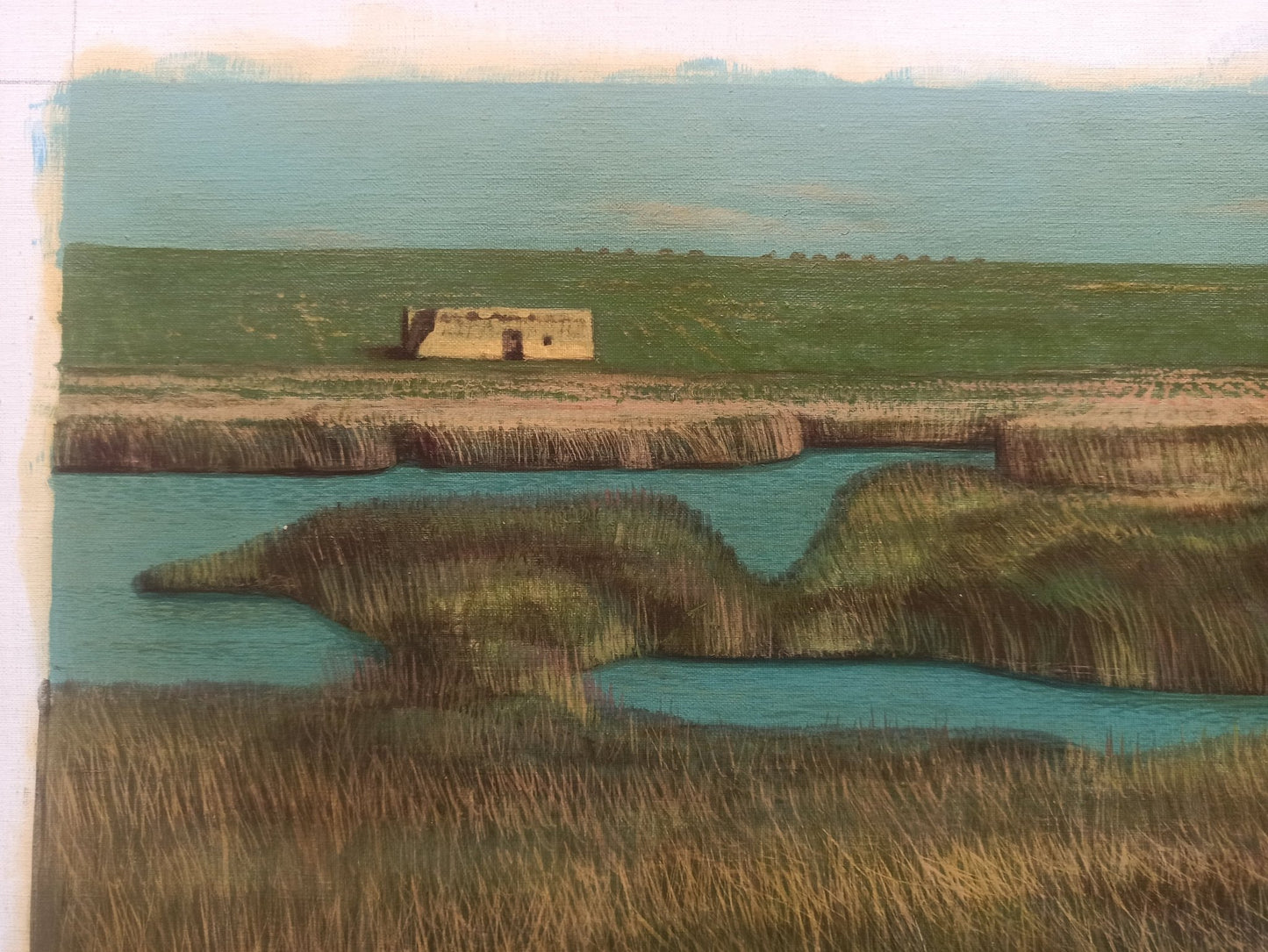 Gregorio Sabillón Enrique VIII óleo en venta retrato surrealista rey histórico arte contemporáneo simbolismo pintura original detalle paisaje