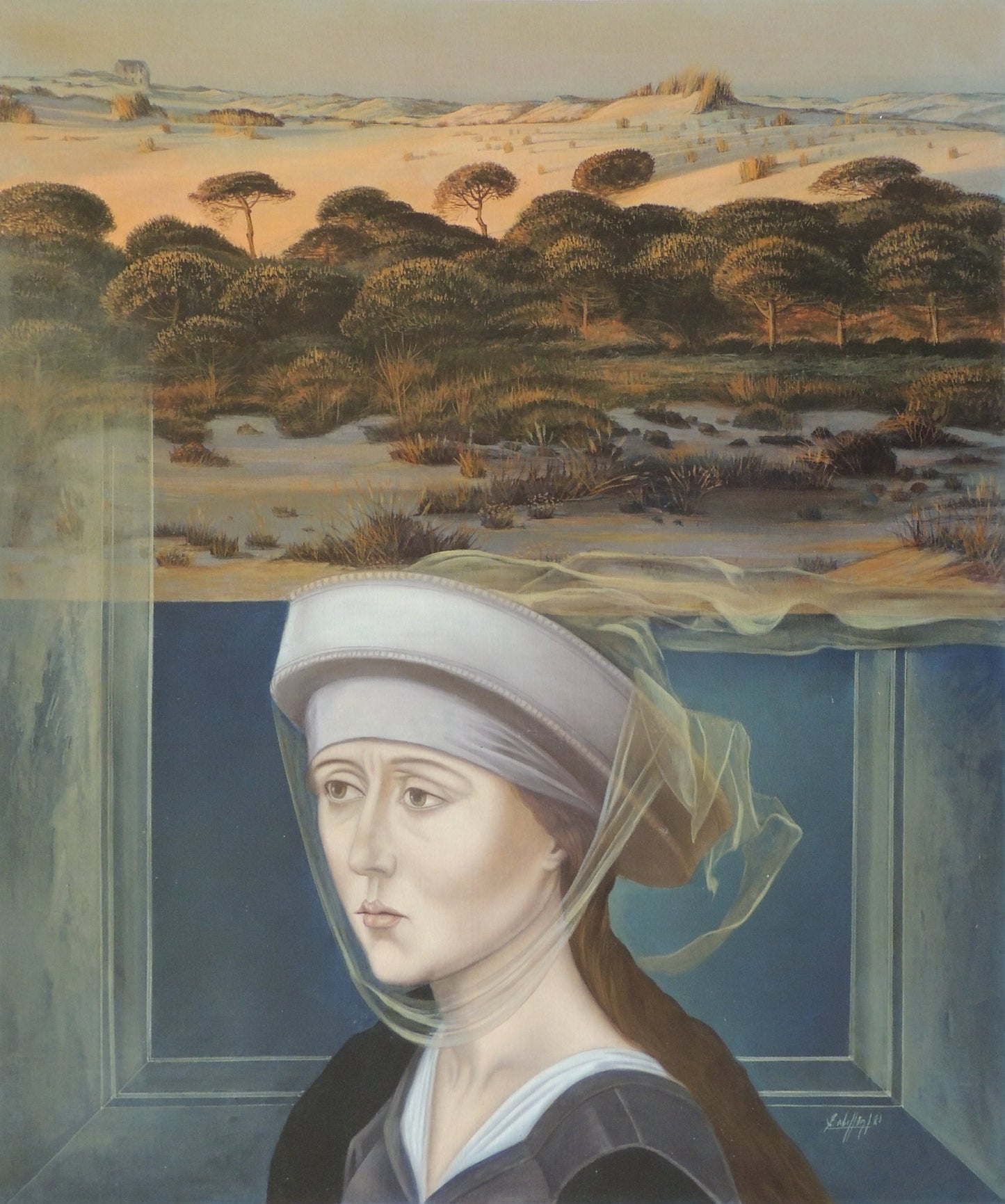 cuadro original de vendor Gregorio Sabillón - Perfil Medieval arte contemporáneo en Gaudifond