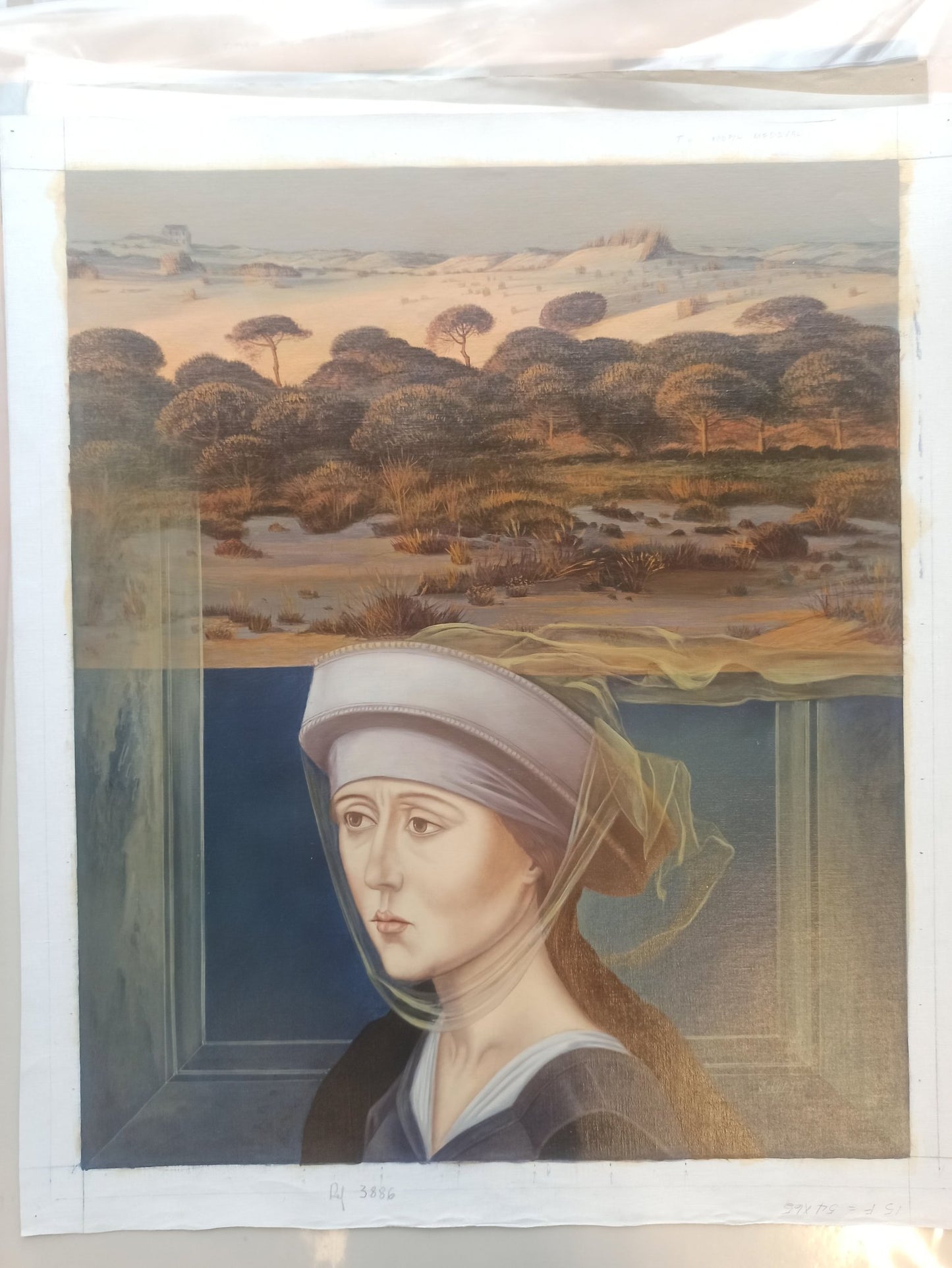 cuadro original de vendor Gregorio Sabillón - Perfil Medieval arte contemporáneo en Gaudifond