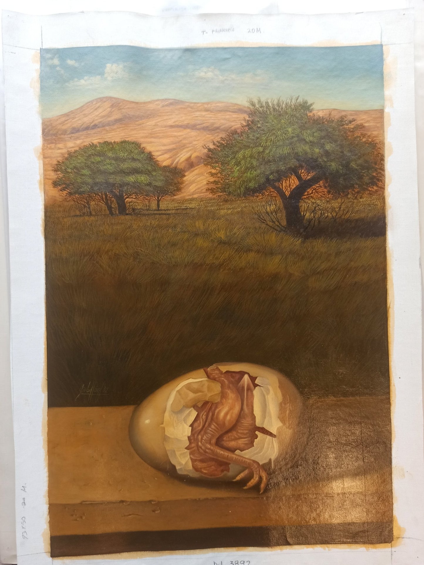cuadro original de vendor Gregorio Sabillón - Principio II arte contemporáneo en Gaudifond